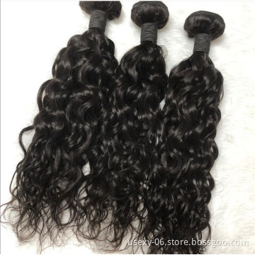 Hot selling 100% brazilian human hair wet and wavy hair weave 10 bundles natural water wave virgin hair extensions